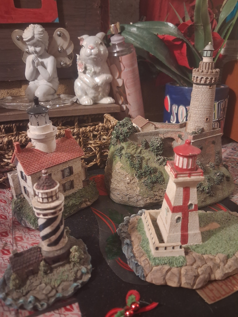 Set of Decorative Lighthouse Figurines - Light The Way Sale